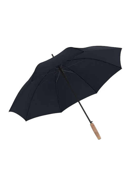 Knirps Automatischer Regenschirm mit Blauem Gehstock