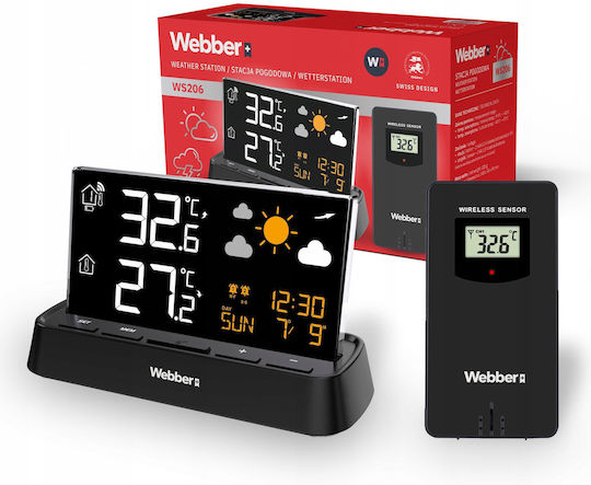 Webber Kabelloser Digital Wetterstation Tischplatte