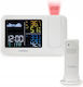 Meteo Kabellose Wetterstation Digital Tischplatte Weiße