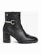 Leather Women's Ankle Boots Black