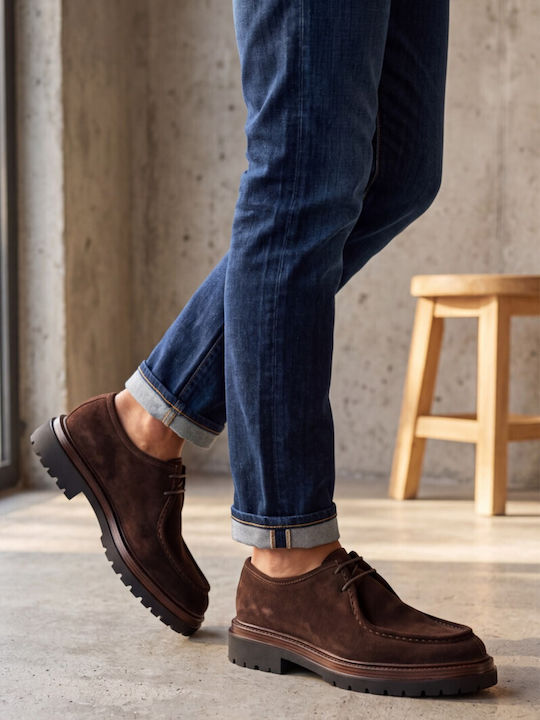 Ben Tailor Suede Herren Freizeitschuhe Braun