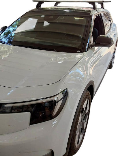 Nordrive Autodachträger Dachträger mit Dachträgerfüßen und Schloss Aluminium Silber für Ford Explorer 2024 2 Stücke