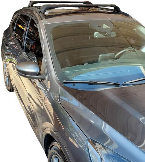 Nordrive Car Roof Bars Roof Box Nordrive Silenzio Cx – Aluminum Black – Locks Ford Kuga – 2019+ – 2 Pieces