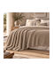 My Home Luxury Κουβέρτα Fleece Μονή 160x220εκ. Καφέ