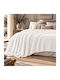 My Home Luxury Κουβέρτα Fleece Μονή 160x220εκ. Λευκή