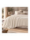 My Home Luxury Κουβέρτα Fleece Μονή 160x220εκ. Εκρού