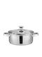 Swiss Haus Stainless Steel Saute Pan with Lid with Ceramic Coating 26cm