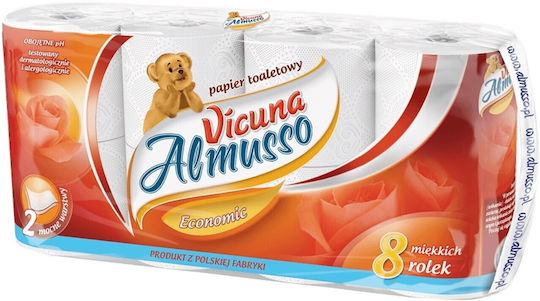 Toilettenpapier 8 Rollen 2 Lagen 8 Packungen