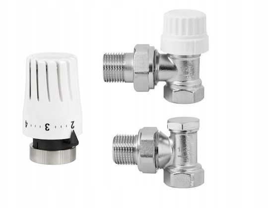 Invena Manual Thermostatic Radiator Valve for Radiator Body 1 Piece