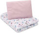 Sensillo Sensillo Baby Bettwäsche-Set Für Krippe Rosa