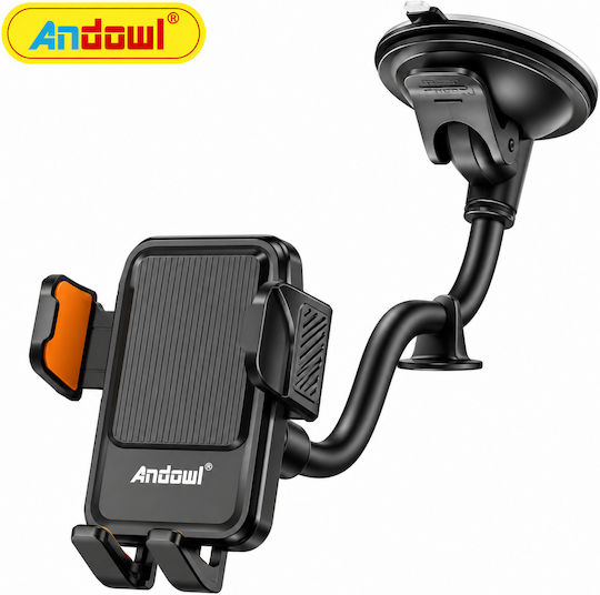 Andowl Car Mobile Mount with Adjustable Hooks Black
