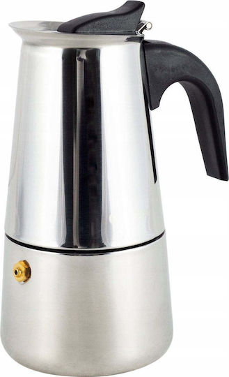 Kamille Elektrischer Espressokocher Edelstahl Braun Kamille