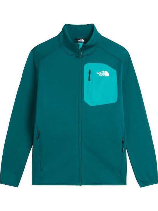 Full Ανδρική Ζακέτα Fleece Pacific Teal/tnf Black