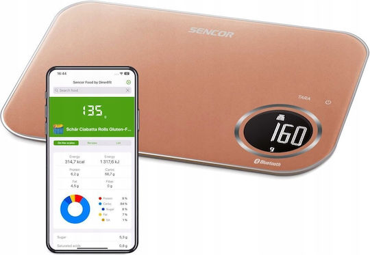 Sencor Digitale Küchenwaage bis 8kg Rosa