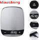 Klausberg Digital Kitchen Scale up to 10kg Silver