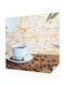 Selbstklebende Tapete Wand Braun 250x250cm
