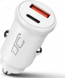 LTC Audio Φορτιστής Αυτοκινήτου με Θύρες 1xUSB-A 1xType-C LTC Audio Φορτιστής Αυτοκινήτου με Θύρες 1xUSB-A 1xType-C