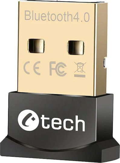C-TECH USB Bluetooth 4.0 Adapter mit Reichweite 10m