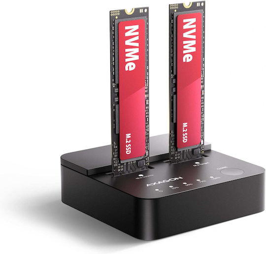 Axagon Festplatten-Dockingstation für SATA-Festplatten mit USB-C / Thunderbolt / USB 3.2 Verbindung (ADSA-M2C22L)
