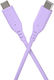PremiumCord Cablu USB 2.0 USB-C tată - USB-C 60W PD Violet 1.5m