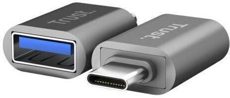 Trust 26221 Convertor USB-C masculin la USB-A feminin Argintiu 2 bucăți