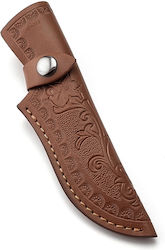 Cuțit Teacă Cuțit De Buzunar Fabricat Din Piele Pu De Înaltă Calitate Durabil Elegant Închidere Securizată Cu Capsă Design Gravurat Lame Până La 11 Cm 18.5 Cm Maro Pristyle