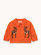 Kinder-Strickjacke Orange