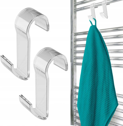Wessper Doppel-Wandhalterung für Badezimmer Schiene mit Schrauben Transparente