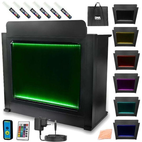 Dna Masă Cabină DJ XL Neagră Stație DJ Iluminată 5908249831223