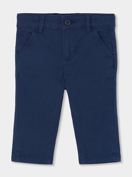 Boboli Kinderhosen Chino Dunkelblau Stretch Satin