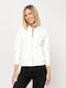 Women's Sweatshirt Cardigan Ecru
