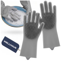 Wellhaus Ofenhandschuhe Silikon Grau