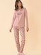 Noidinotte Winter Women's Pyjamas Set Cotton Pink