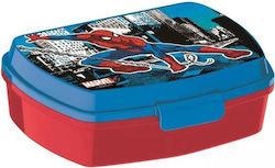 Sun City Spiderman Web-slinger Kunststoff Kinderlebensmittelbehälter Spiderman Blauer 16,5 x 12,5 x 6 cm