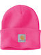 Unisex Beanie Mütze mit Rib Strick in Rosa