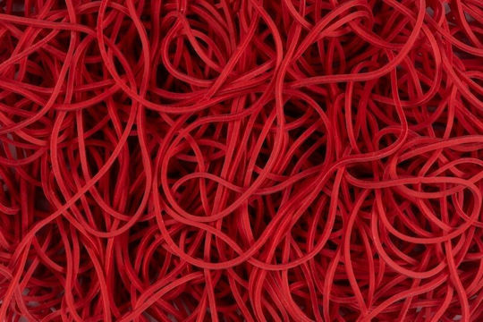 Office Products Rubber Bands with Diameter 120mm Red 250gr