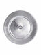 Home&Styling Collection Decorative Round Metallic Silver Platter 33x33cm