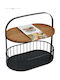 JK Home Decoration Metallic 2 Tier Tiered Appetizer Stand Black