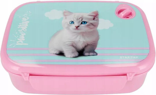 Starpak Kinderlebensmittelbehälter Abendessen-Set Hello Kitty 0.45 Liter Rosa