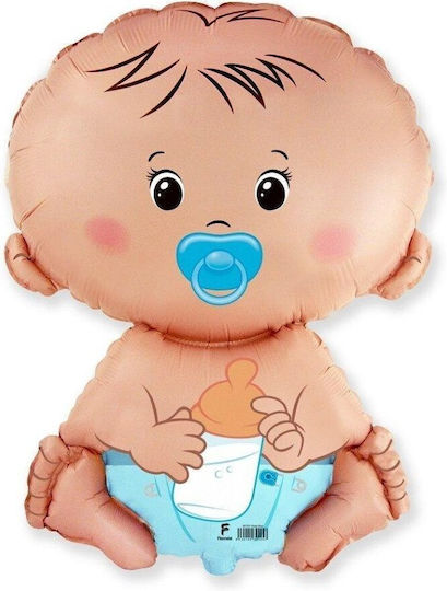 Baby Shower Folienluftballon Jumbo Blau 60cm