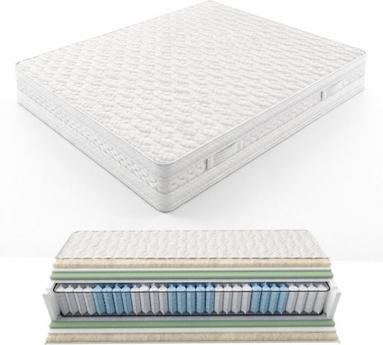 Strom Eco Silber Einzel Ergonomische Matratze 90x190cm mit Taschenfedern