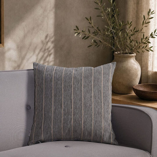 Teoran Βρεφική Μαξιλαροθήκη Charcoal Grey 50x30εκ.