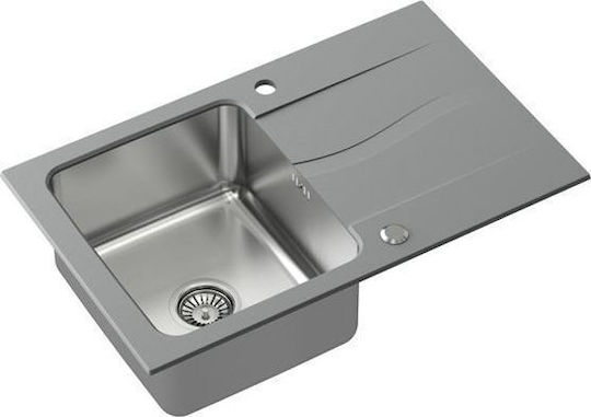 Steiner Michael 111 Drop-In Kitchen Sink Inox Silver 78x48cm
