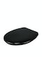Plastic Toilet Seat 38.5x47cm Black
