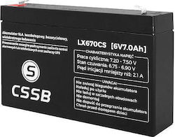CSSB UPS-Batterie 6V 7Ah CSSB UPS-Batterie 6V 7Ah