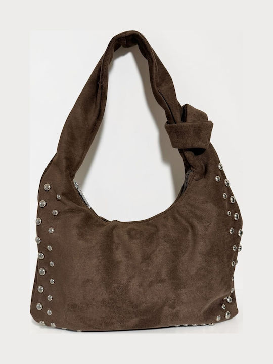 Damentasche Schulter Wildleder Braun