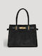 Leather Women's Handbag Suede Black