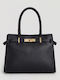 Leather Women's Handbag Black