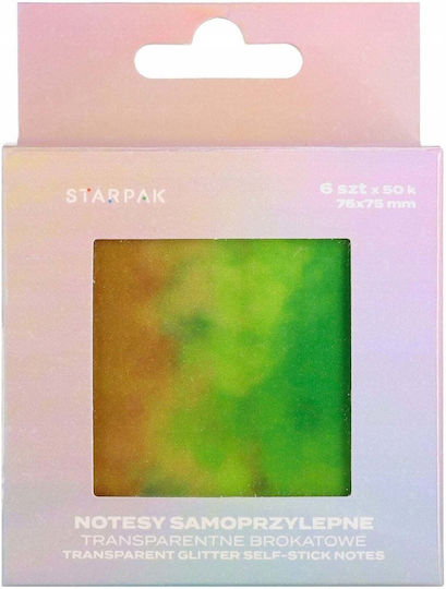 Starpak Transparent Memo Pads Stickers Cube 50 Sheets