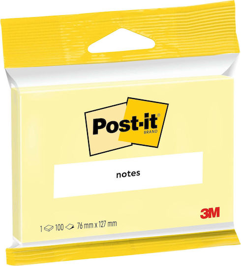 3m Post-it Canary Yellow 76x127 100sh